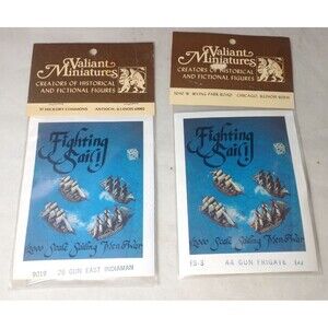 Valiant Miniatures Fighting Sail  26 Gun East Indiaman 44 Gun Frigate 1/2000